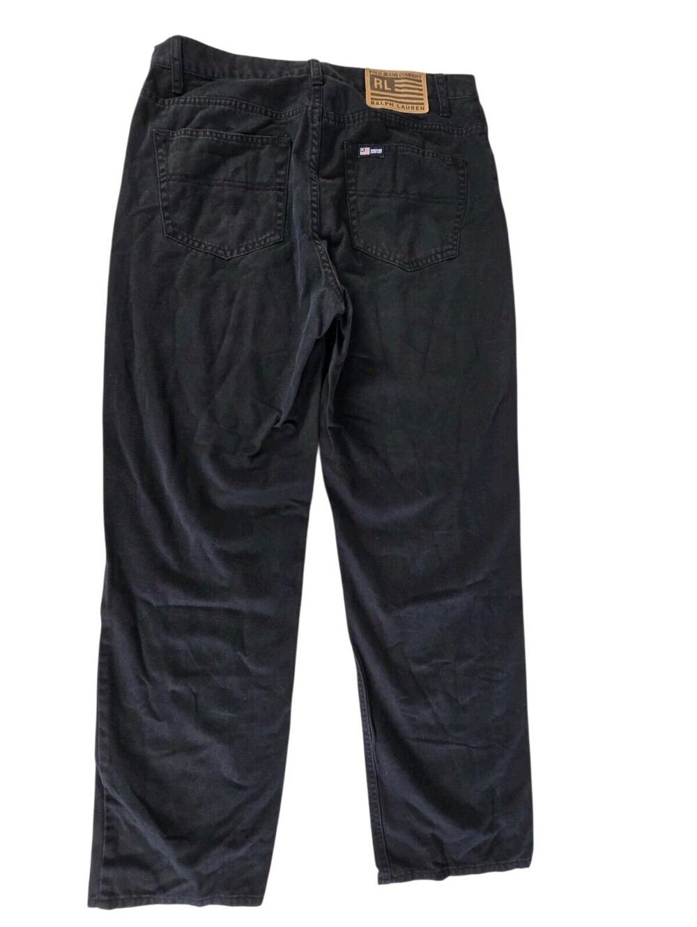 Women's Polo Jeans Co. Black Jeans by Ralph Lauren -  Size 10 (30x29) Vintage